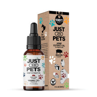 100mg pets hemp extract oil bacon cbd