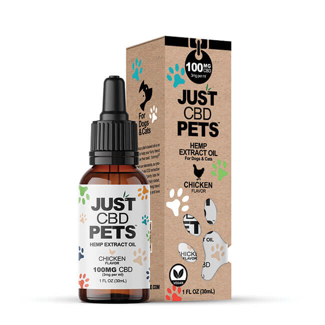 100mg pets hemp extract oil chicken cbd